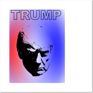 Trump Red White and Blue Posters and Art